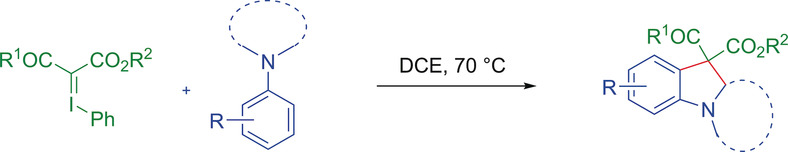 Direct Cyclization of Tertiary Aryl Amines with Iodonium Ylides