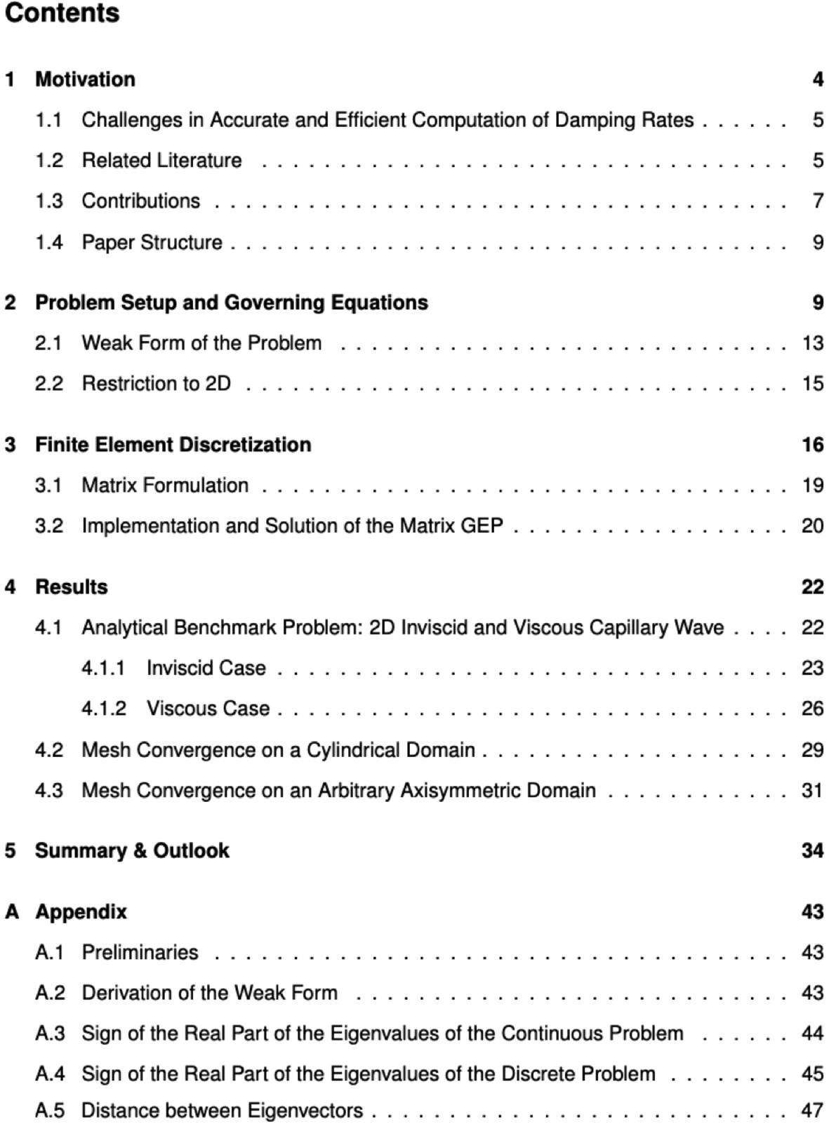 A Finite Element Method to Compute the Damping Rate and Frequency of Oscillating Fluids Inside Microfluidic Nozzles