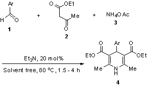 Synthesis of Some New 1,4-Dihydropyridine Derivatives through a Facile One-pot Hantzsch Condensation Catalyzed by Triethylamine