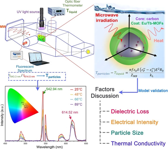 Watching Microwave-Induced Microscopic Hot Spots via the Thermosensitive Fluorescence of Europium/Terbium Mixed-Metal Organic Complexes