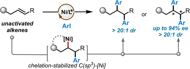 Directed Asymmetric Nickel-Catalyzed Reductive 1,2-Diarylation of Electronically Unactivated Alkenes