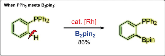 Rhodium-Catalyzed PIII-Directed ortho-C−H Borylation of Arylphosphines