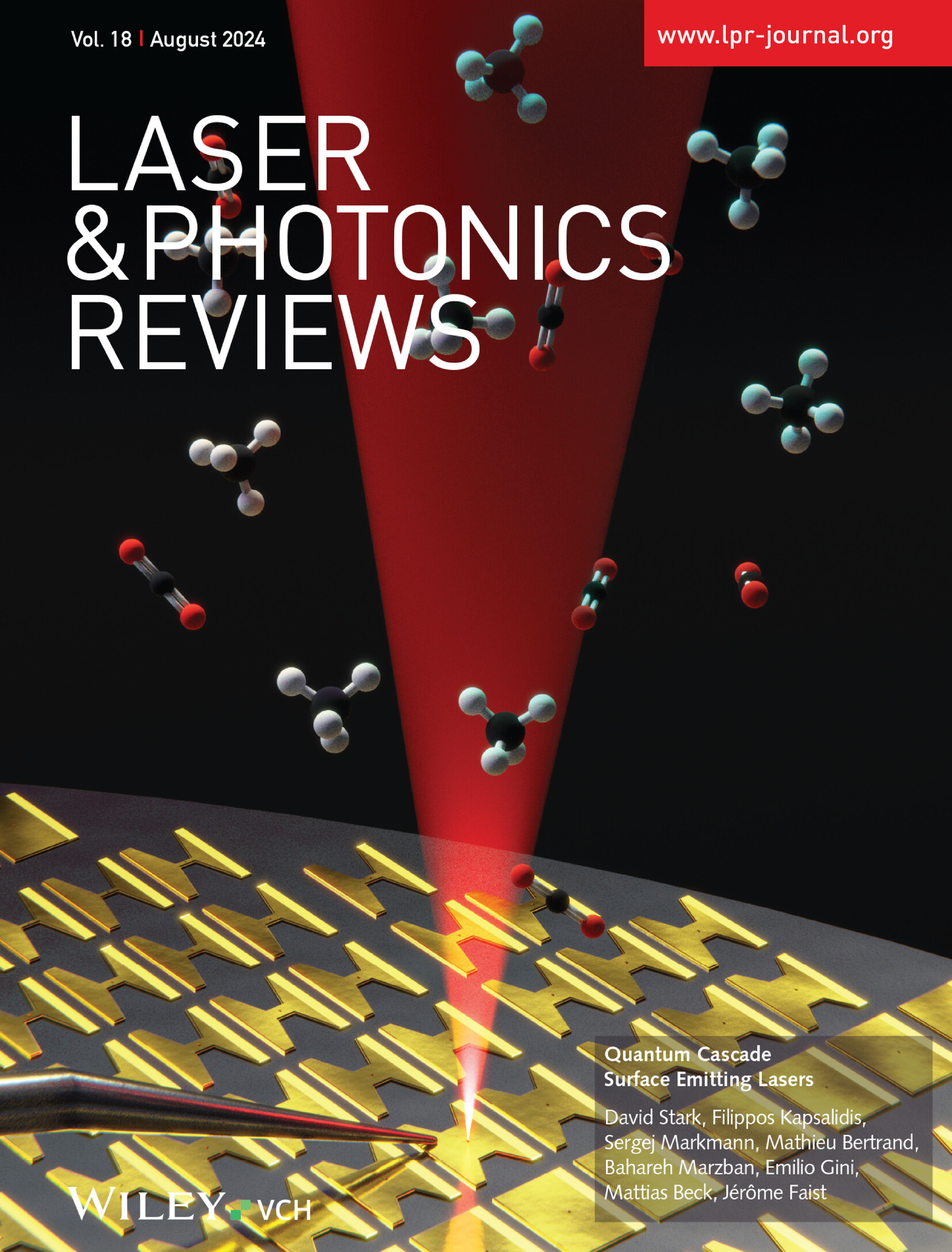 Quantum Cascade Surface Emitting Lasers (Laser Photonics Rev. 18(8)/2024) Volume 18 Issue 8, 2024