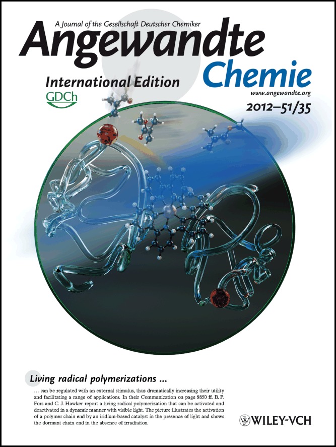 Inside Back Cover: Control of a Living Radical Polymerization of Methacrylates by Light (Angew. Chem. Int. Ed. 35/2012)