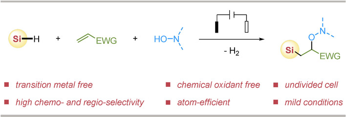 Electrochemical Radical Silyl-Oxygenation of Activated Alkenes