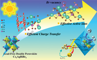 Efficient Charge Transfer and Effective Active Sites in Lead-Free Halide Double Perovskite S-Scheme Heterojunctions for Photocatalytic H2 Evolution