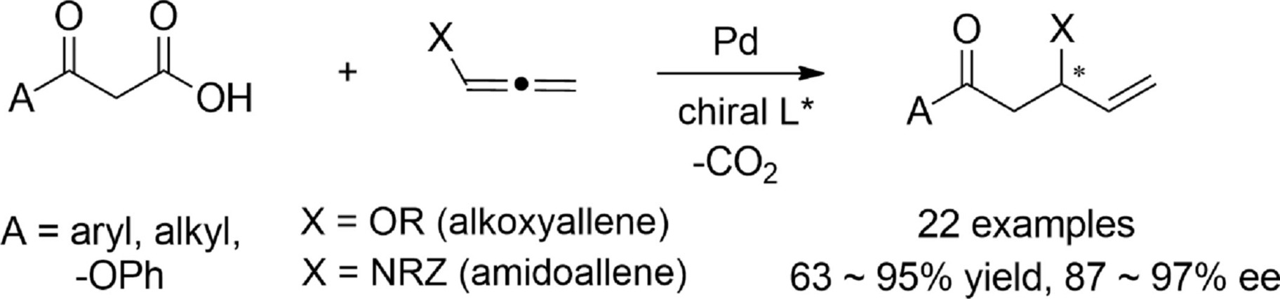 Palladium-Catalyzed Asymmetric Decarboxylative Addition of β-Keto Acids to Heteroatom-Substituted Allenes