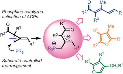 Phosphine-Catalyzed Activation of Alkylidenecyclopropanes: Rearrangement to Form Polysubstituted Furans and Dienones
