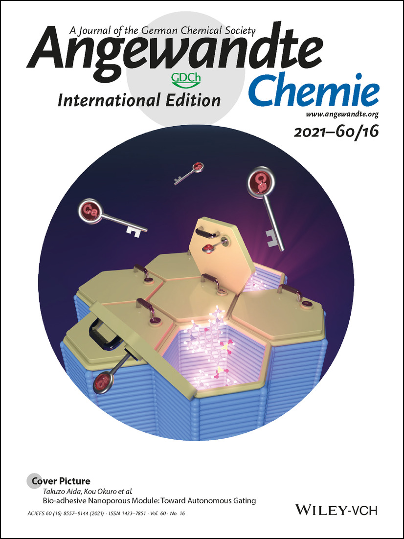 Cover Picture: Bio-adhesive Nanoporous Module: Toward Autonomous Gating (Angew. Chem. Int. Ed. 16/2021) Volume 60 Issue 16, 2021