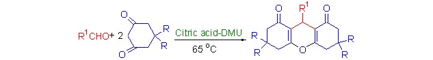 Highly Efficient Low Melting Mixture Catalyzed Synthesis of 1,8-Dioxo-dodecahydroxanthene Derivatives