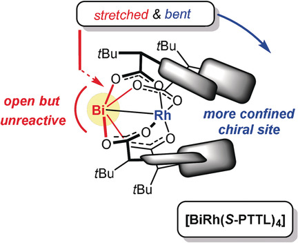 Chiral Heterobimetallic Bismuth–Rhodium Paddlewheel Catalysts: A Conceptually New Approach to Asymmetric Cyclopropanation