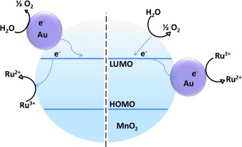 Understanding the Role of Gold Nanoparticles in Enhancing the Catalytic Activity of Manganese Oxides in Water Oxidation Reactions