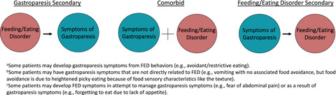 Avoidant/restrictive food intake disorder symptoms are frequent in patients presenting for symptoms of gastroparesis
