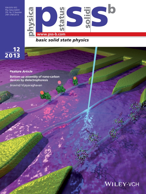Bottom-up assembly of nano-carbon devices by dielectrophoresis (Phys. Status Solidi B 12/2013)