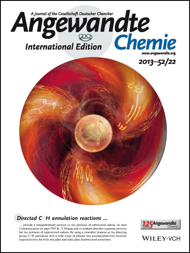 Inside Back Cover: General and Efficient Synthesis of Indoles through Triazene-Directed C–H Annulation (Angew. Chem. Int. Ed. 22/2013)