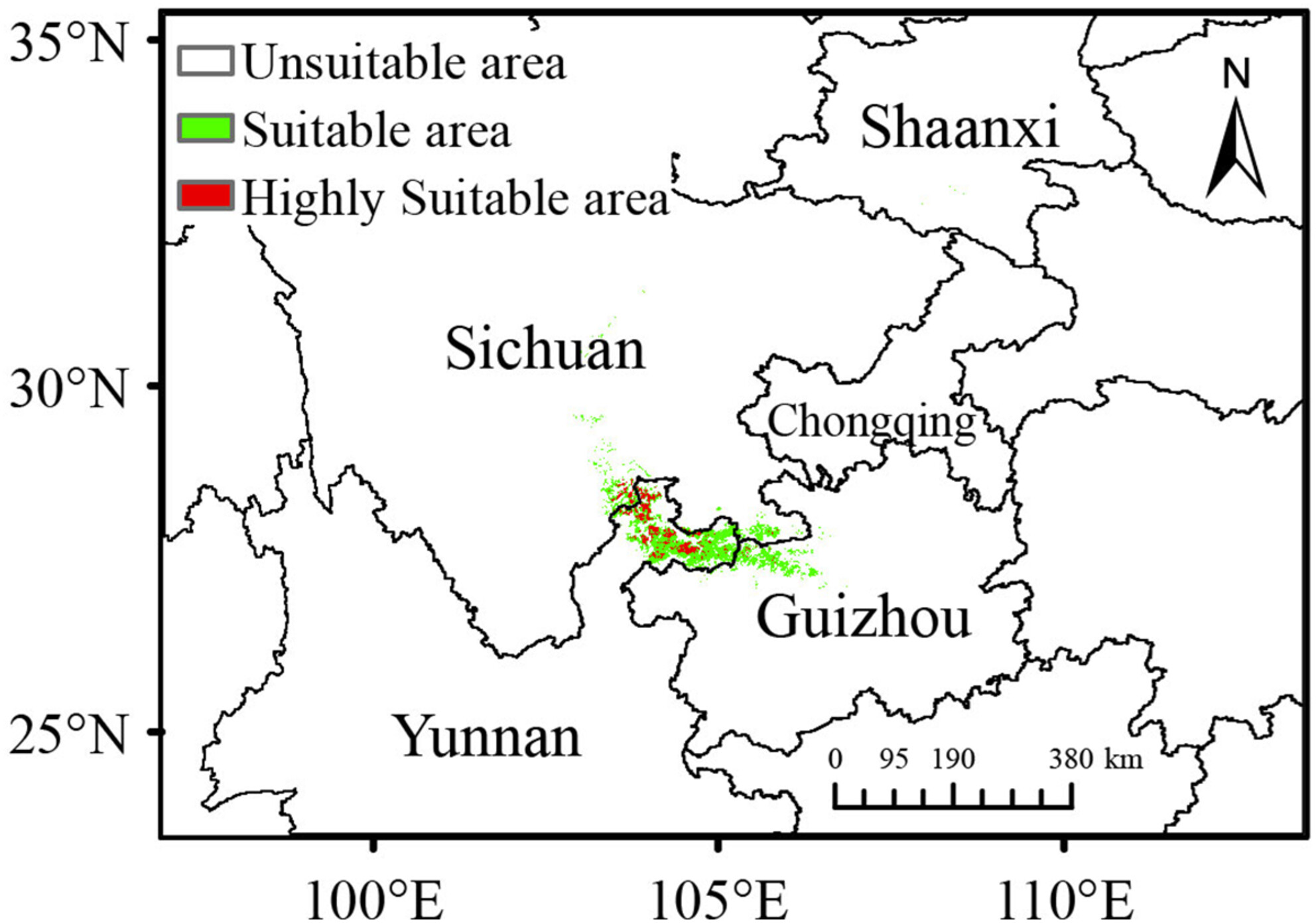 Potential adaptive habitats for the narrowly distributed and rare bamboo species Chimonobambusa tumidissinoda J. R. Xue & T. P. Yi ex Ohrnb. under future climate change in China