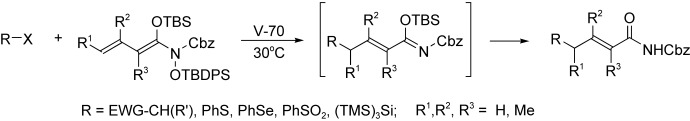 Radical-Mediated γ-Functionalizations of α,β-Unsaturated Carboxylic Amides