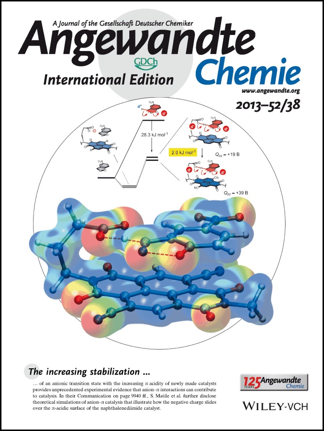 Inside Back Cover: Catalysis with Anion–π Interactions (Angew. Chem. Int. Ed. 38/2013)