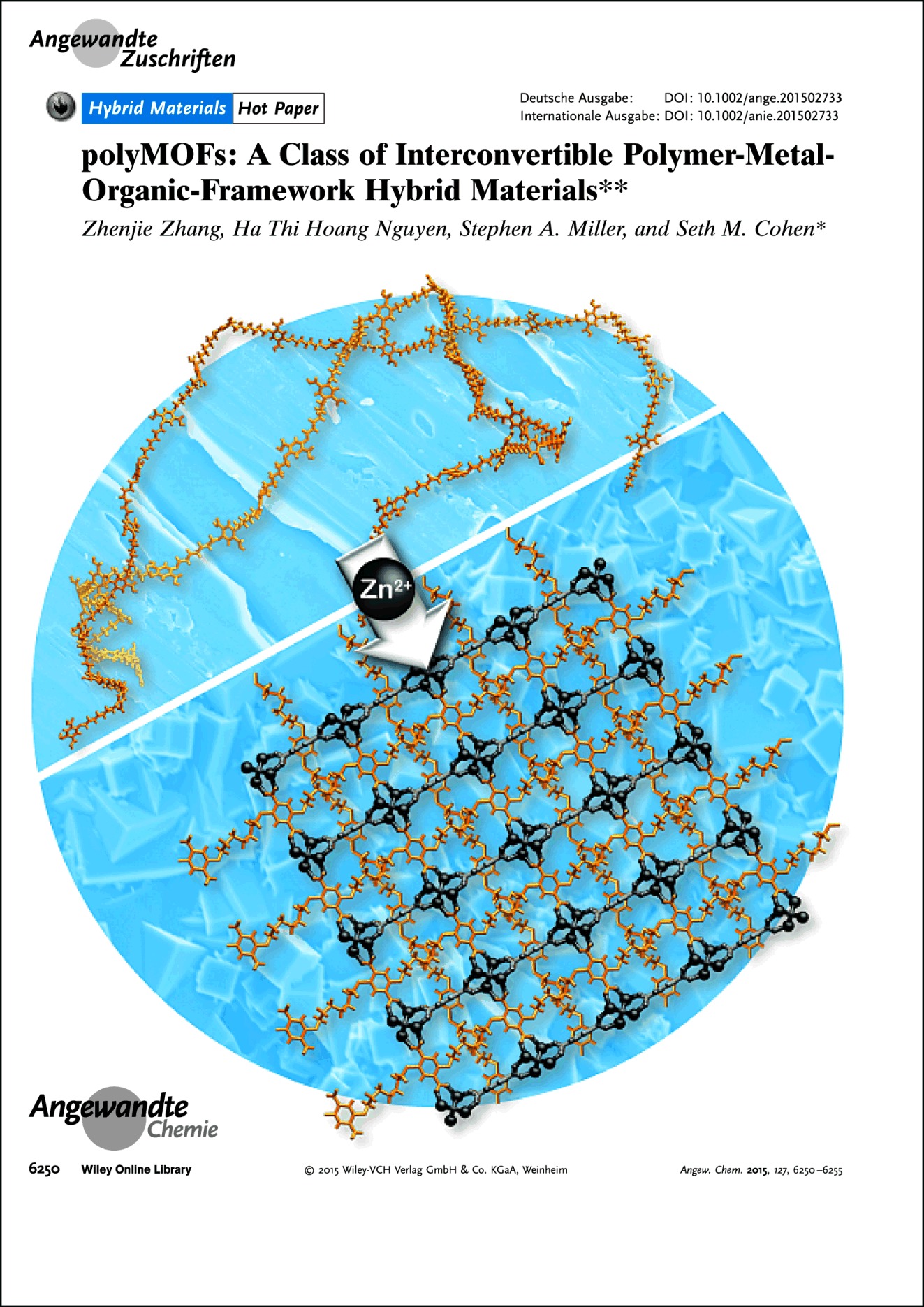 Frontispiz: polyMOFs: A Class of Interconvertible Polymer-Metal-Organic-Framework Hybrid Materials