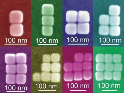 Plasmon Coupling in Clusters Composed of Two-Dimensionally Ordered Gold Nanocubes