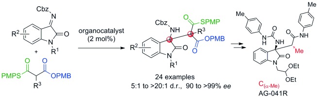 Stereoselective Organocatalytic Synthesis of Oxindoles with Adjacent Tetrasubstituted Stereocenters