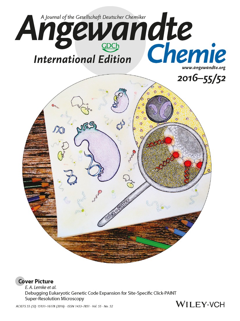 Cover Picture: Debugging Eukaryotic Genetic Code Expansion for Site-Specific Click-PAINT Super-Resolution Microscopy (Angew. Chem. Int. Ed. 52/2016) Volume 55 Issue 52, 2016