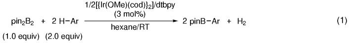 A Stoichiometric Aromatic C<span class='icomoon'></span>H Borylation Catalyzed by Iridium(I)/2,2′-Bipyridine Complexes at Room Temperature