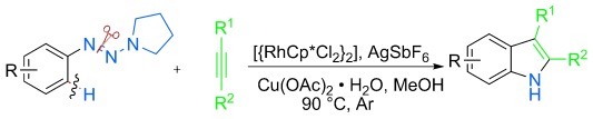General and Efficient Synthesis of Indoles through Triazene-Directed C–H Annulation