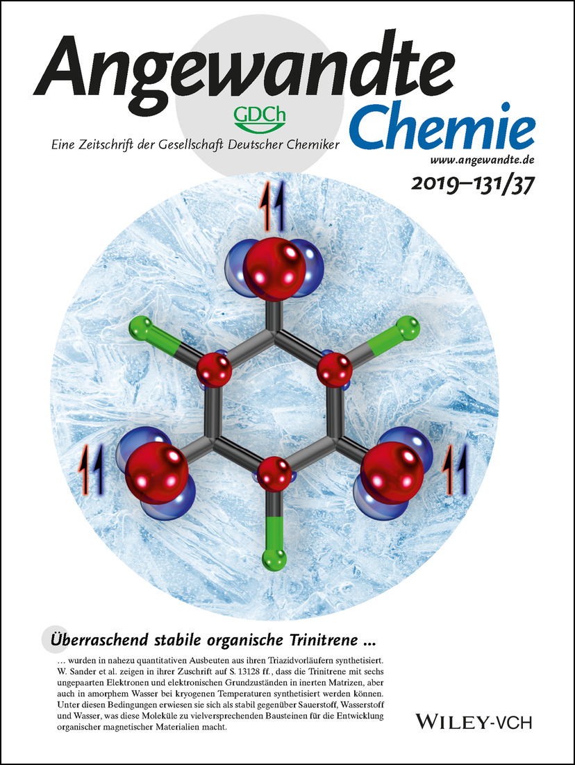 Innentitelbild: Persistent Organic High-Spin Trinitrenes (Angew. Chem. 37/2019) Volume 131 Issue 37, 2019