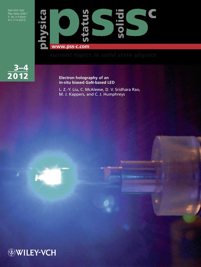 Back Cover: Phys. Status Solidi C 3–4/2012