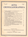 Cover image of Acta Crystallographica