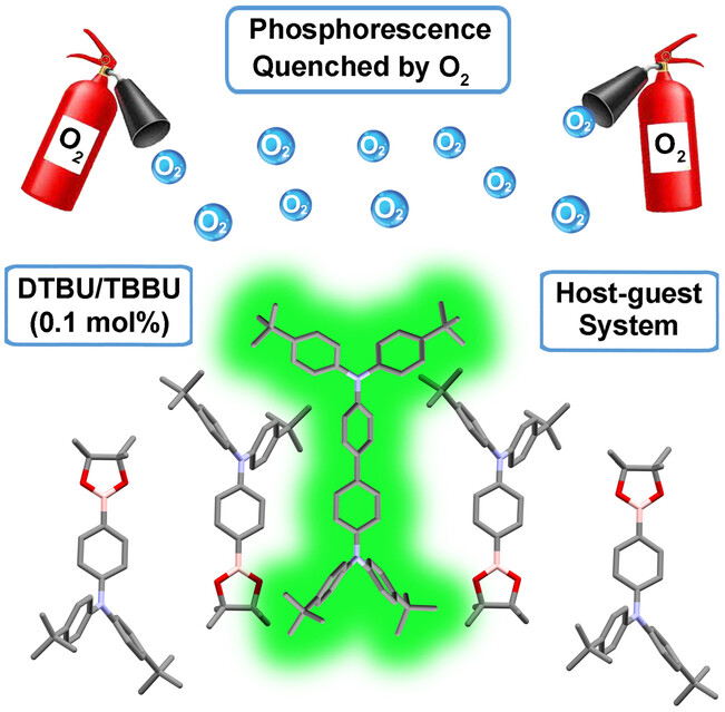 Dopants Induce Persistent Room Temperature Phosphorescence in Triarylamine Boronate Esters