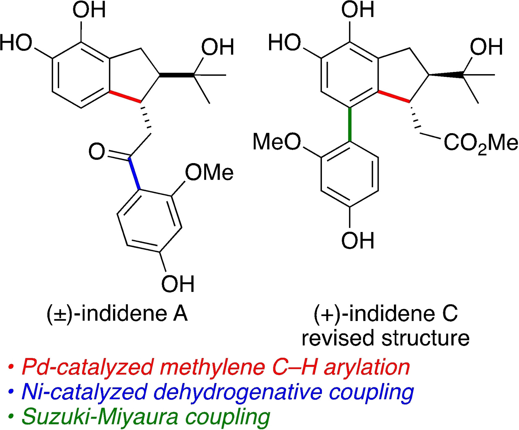 Methylene C(sp3)−H Arylation Enables the Stereoselective Synthesis and Structure Revision of Indidene Natural Products
