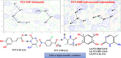 Variable stoichiometry and a salt–cocrystal intermediate in multicomponent systems of flucytosine: structural elucidation and their impact on stability