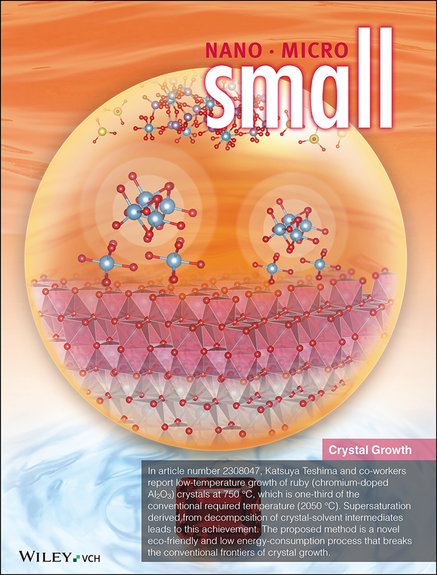 Low-temperature Ruby Crystal Growth Via a Supersaturation Process Based on Flux Decomposition (Small 18/2024) Volume 20 Issue 18, 2024