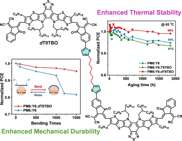 Dimer Acceptor Adopting a Flexible Linker for Efficient and Durable Organic Solar Cells