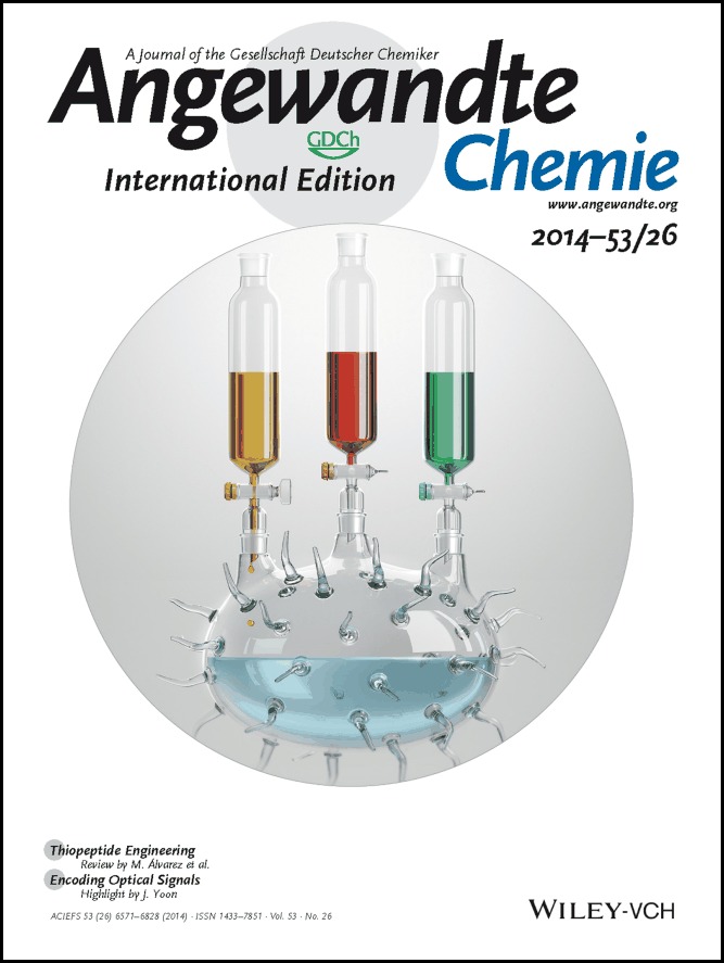 Cover Picture: Improved Cyclopropanation Activity of Histidine-Ligated Cytochrome P450 Enables the Enantioselective Formal Synthesis of Levomilnacipran (Angew. Chem. Int. Ed. 26/2014)