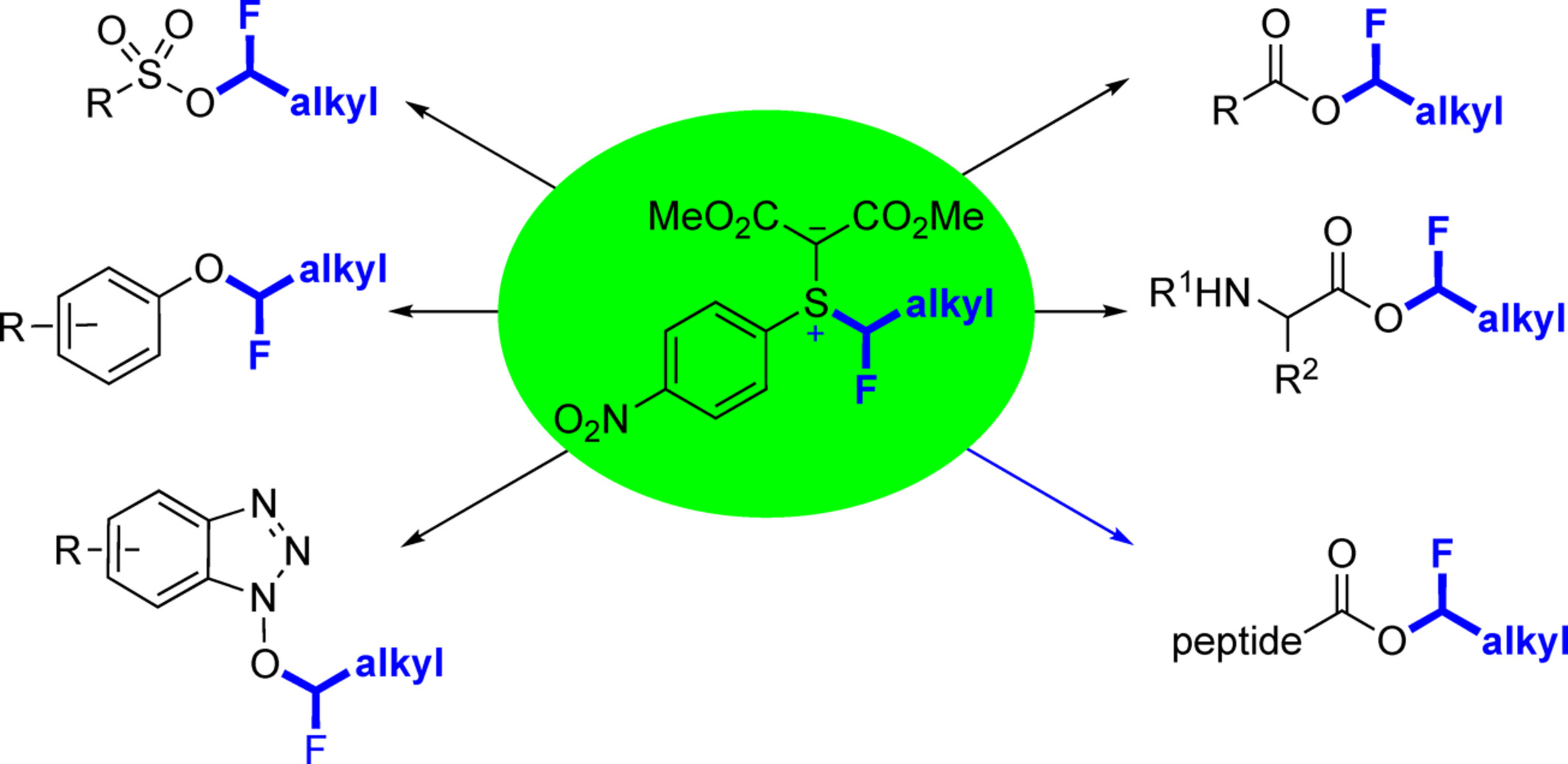 A General Approach for Fluoroalkylation of O-Nucleophiles with Monofluoroalkylated Sulfonium Ylides†