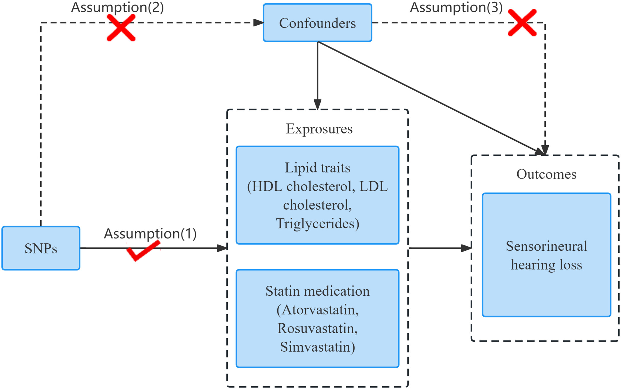 Lipids and Statin Medication With Sensorineural Hearing Loss: A Mendelian Randomization Study