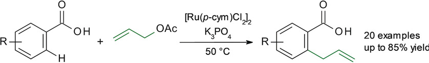 Regiospecific ortho-C−H Allylation of Benzoic Acids