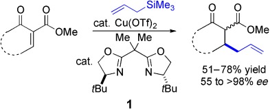 Catalytic Enantioselective Hosomi–Sakurai Conjugate Allylation of Cyclic Unsaturated Ketoesters