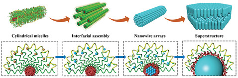 Interfacial Assembly of Nanowire Arrays toward Carbonaceous Mesoporous Nanorods and Superstructures