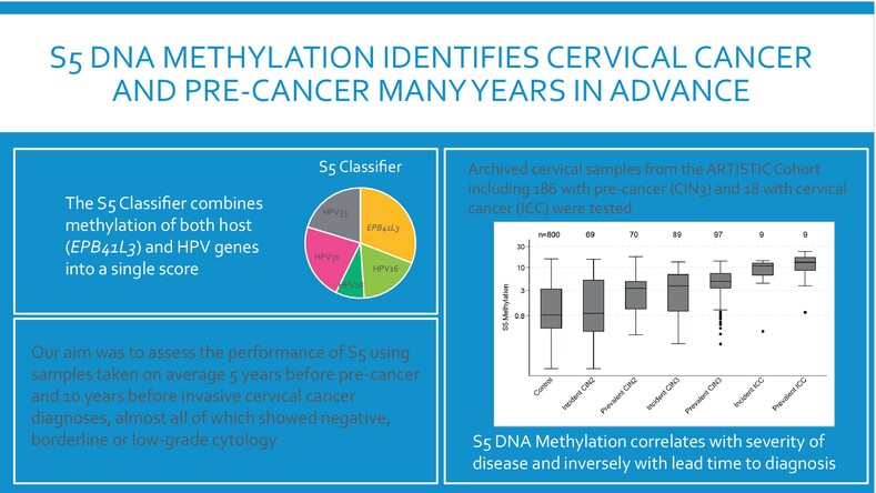 Long-term prediction by DNA methylation of high-grade cervical intraepithelial neoplasia: Results of the ARTISTIC cohort