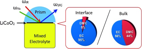 Preferential Adsorption of Solvents on the Cathode Surface of Lithium Ion Batteries