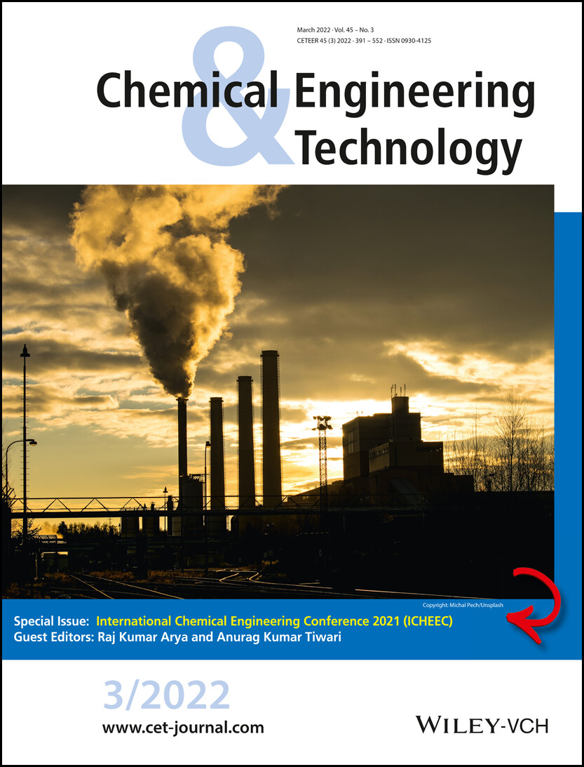 Cover Picture: Chem. Eng. Technol. 3/2022 Volume 45 Issue 3, 2022