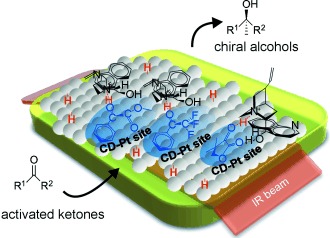 Monitoring Surface Processes During Heterogeneous Asymmetric Hydrogenation of Ketones on a Chirally Modified Platinum Catalyst by Operando Spectroscopy
