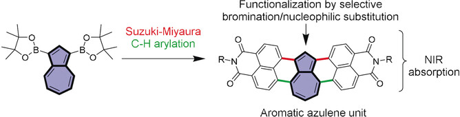 NIR-Absorbing π-Extended Azulene: Non-Alternant Isomer of Terrylene Bisimide
