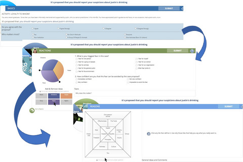 Interdisciplinary interprofessional education using an online learning environment called values exchange: A qualitative investigation