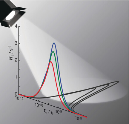 Because the Light is Better Here: Correlation-Time Analysis by NMR Spectroscopy