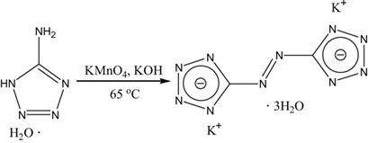 Synthesis and Properties of High Nitrogen-Oxygen Compounds Based on 5,5′-Azotetrazolate by Using Microreactors